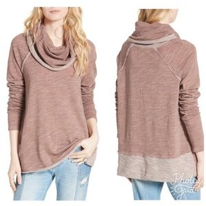 Free People Beach Cocoon Cowl Neck Shirt
